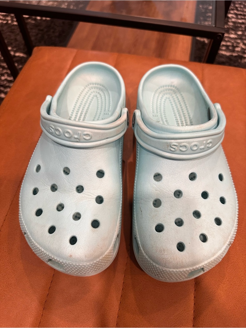 Aquamarine Blue Crocs
